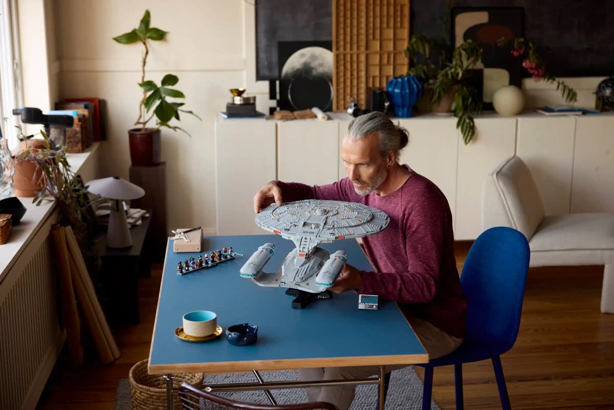 Featured image for article: LEGO's USS Enterprise boldly goes where no brick has gone before.