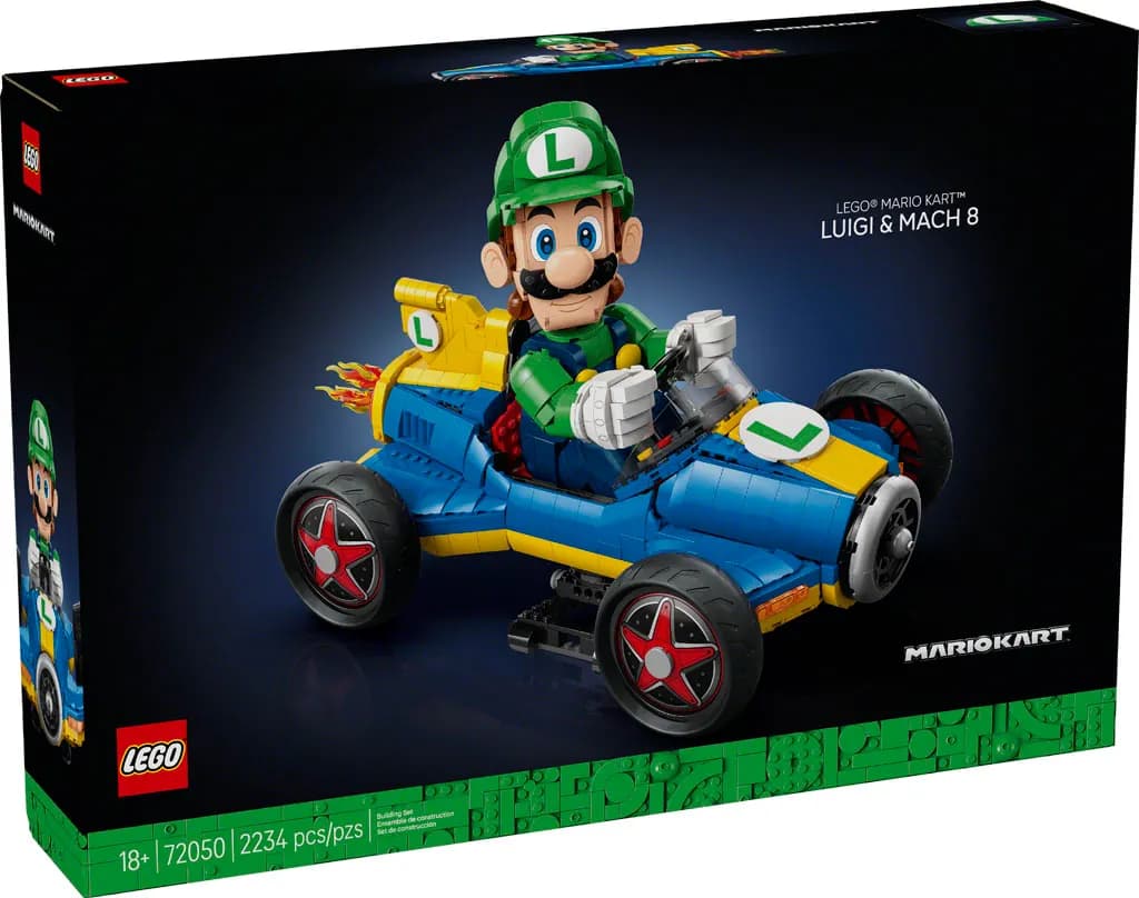 Featured image for article: LEGO's Luigi Gets the Mach 8 Treatment in New 2,234-Piece Set