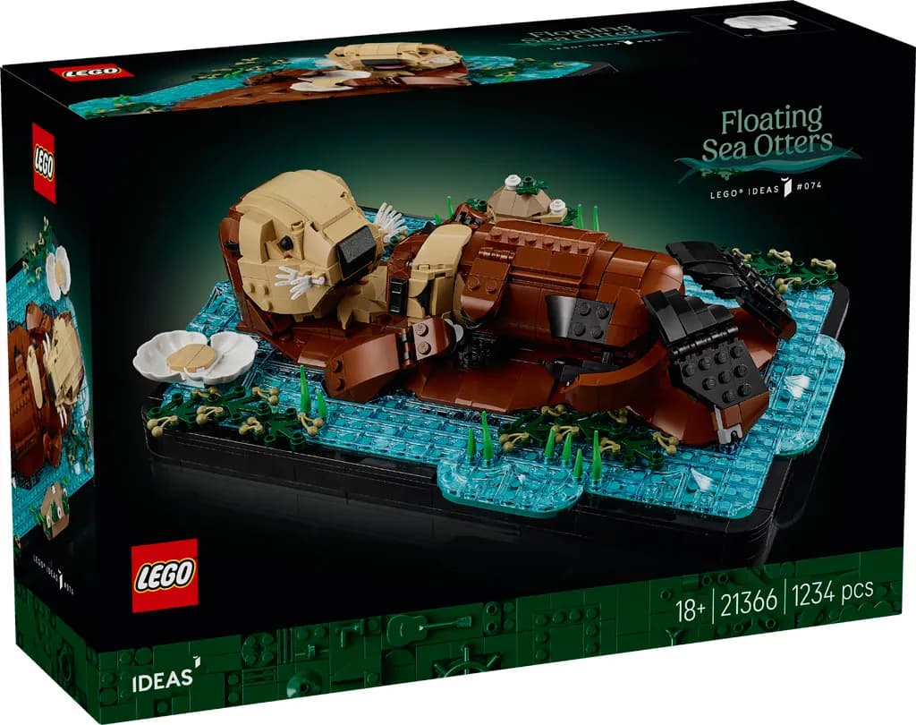 Featured image for article: LEGO Ideas Floating Sea Otters (21366) - Adorable Marine Life Comes to Brick Form