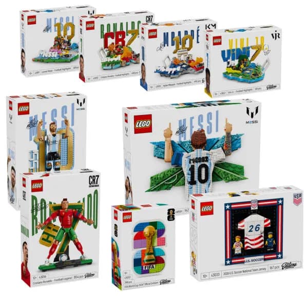 Featured image for article: LEGO's FIFA World Cup 2026 Sets Feature Football's Biggest Stars