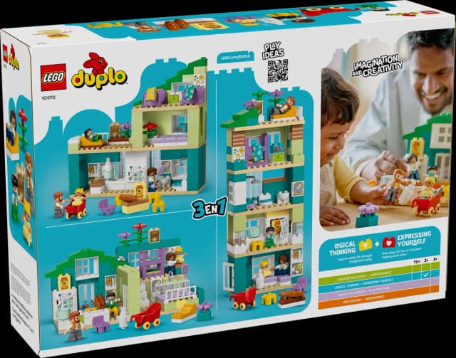 3 in 1 Modern Family House with Figures - Image 7