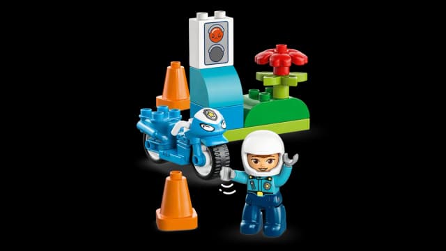 Blue Police Motorcycle - Image 10