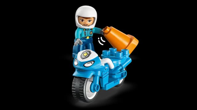 Blue Police Motorcycle - Image 9