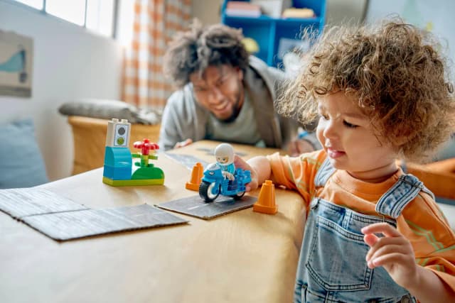 Blue Police Motorcycle - Image 5