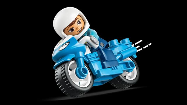 Blue Police Motorcycle - Image 8