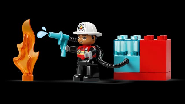 Fire Truck with Hose and Firefighter - Image 8