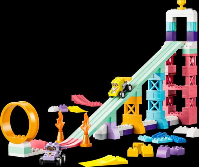 3 in 1 Creative Ramps with Vehicles - Image 1