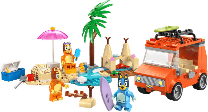 Bluey's Beach & Family Car Trip