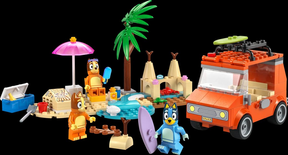 Bluey's Beach & Family Car Trip
