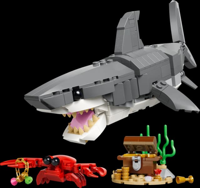 Fierce Shark with a Treasure Chest - Image 1