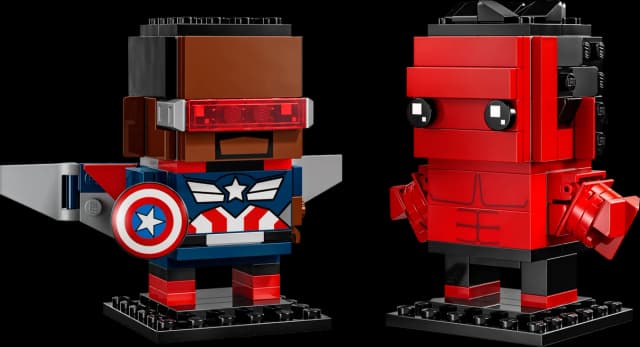 Captain America & Red Hulk Figures - Image 1