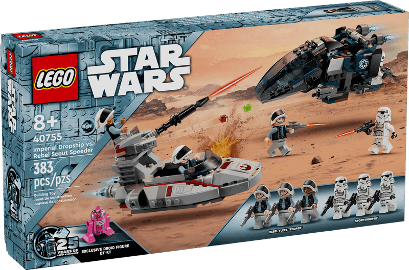 Imperial Dropship vs. Rebel Scout Speeder