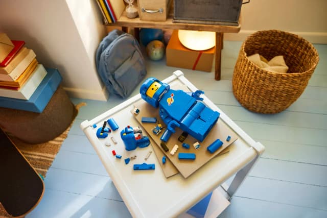 Up-Scaled Blue Astronaut Minifigure - Image 4