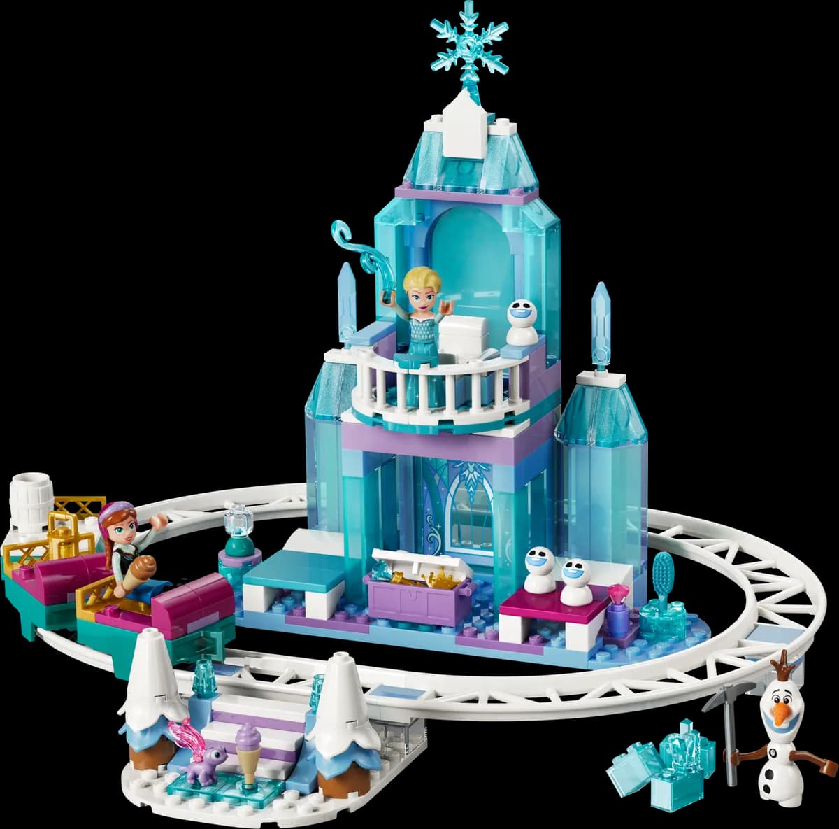 Elsa's Ice Castle & Snow Ride Adventure