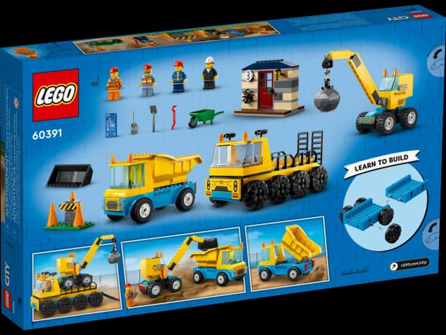 Construction Trucks and Wrecking Ball Crane - Image 6