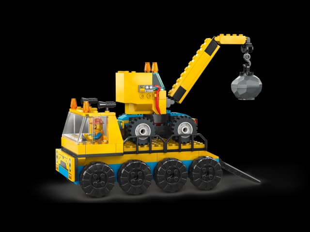 Construction Trucks and Wrecking Ball Crane - Image 5