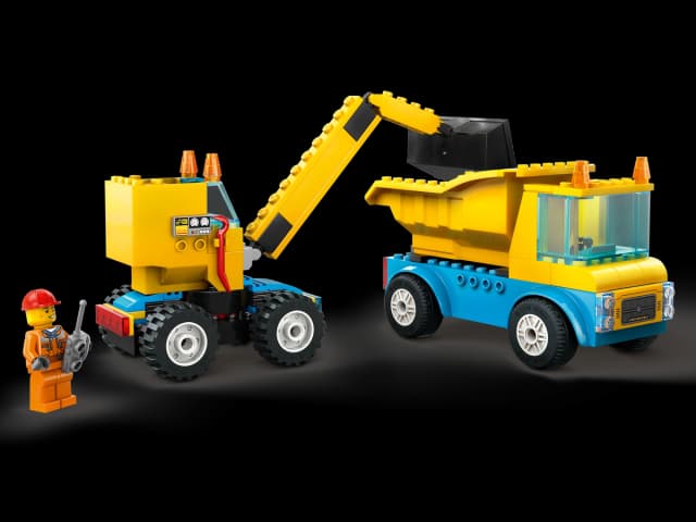 Construction Trucks and Wrecking Ball Crane - Image 3