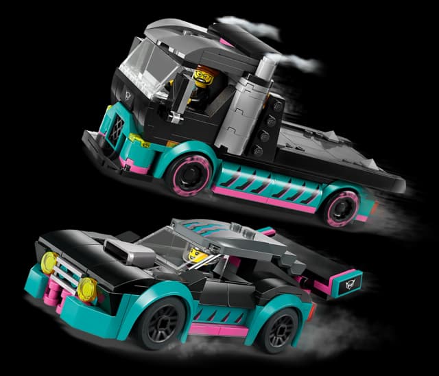 Race Car and Car Carrier Truck - Image 9