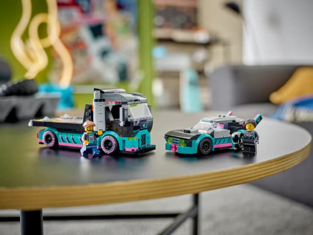 Race Car and Car Carrier Truck - Image 2