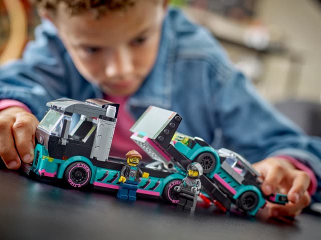 Race Car and Car Carrier Truck - Image 10