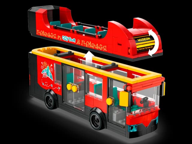 Red Double-Decker Sightseeing Bus - Image 2