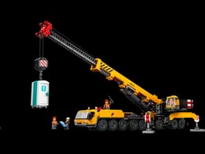 Yellow Mobile Construction Crane