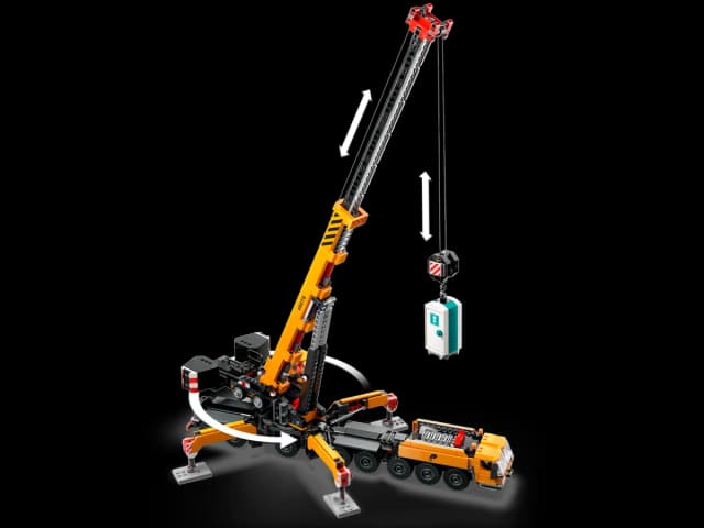Yellow Mobile Construction Crane - Image 10