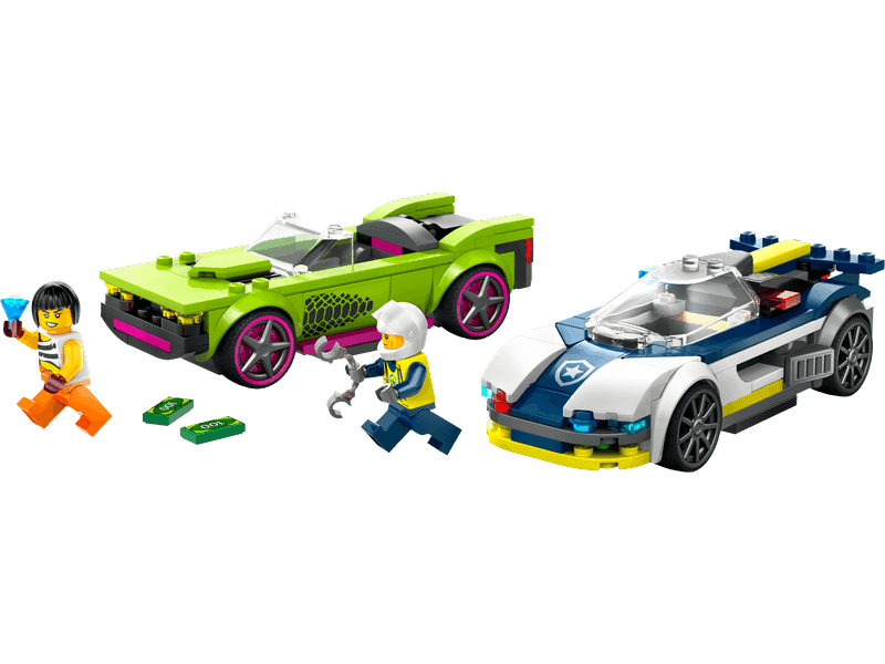 Police Car and Muscle Car Chase