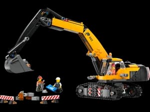 Yellow Construction Excavator