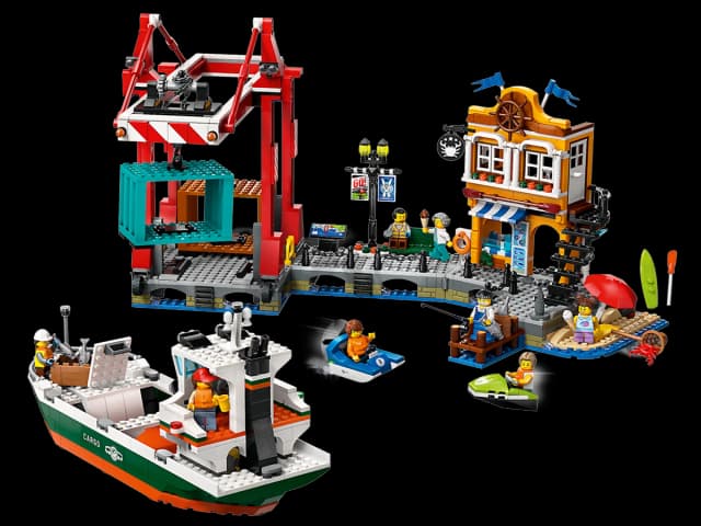 Seaside Harbor with Cargo Ship - Image 5