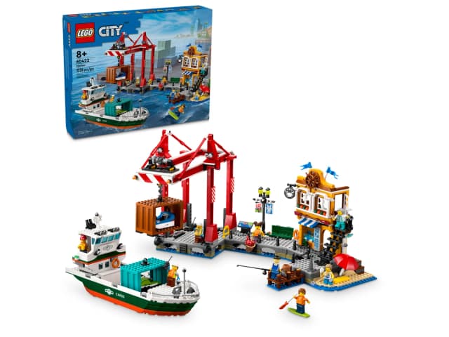 Seaside Harbor with Cargo Ship - Image 2