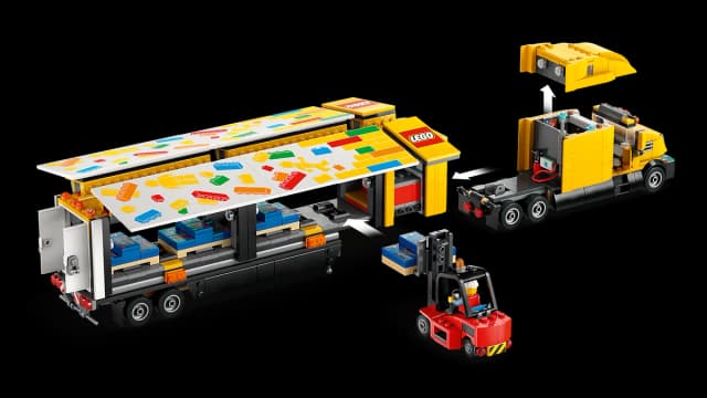 Yellow Delivery Truck - Image 11