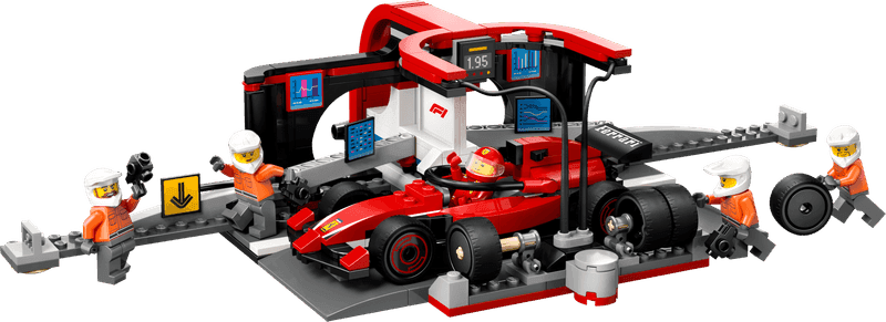 F1® Pit Stop & Pit Crew with Ferrari Car