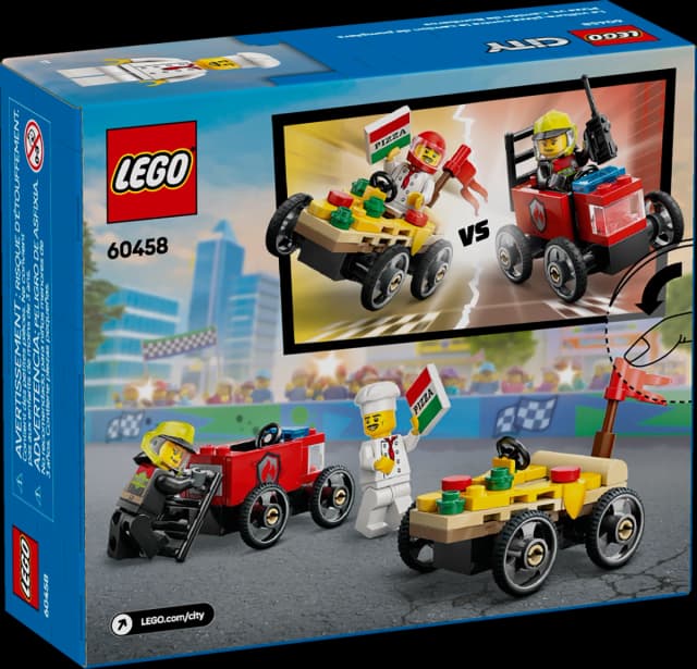 Pizza vs. Fire Truck Race Car Pack - Image 9