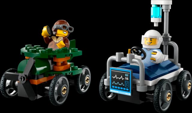 Airplane vs. Hospital Bed Race Car Pack - Image 1