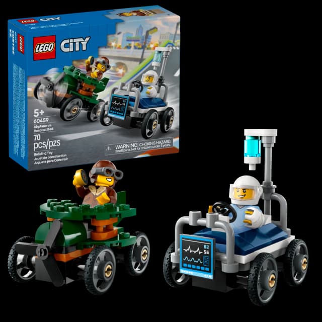 Airplane vs. Hospital Bed Race Car Pack - Image 4