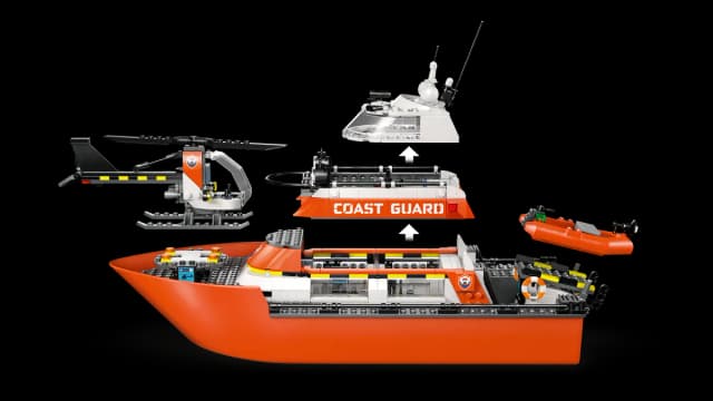 Coast Guard Rescue Boat & Helicopter - Image 10