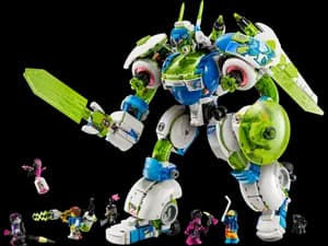 Mateo and Z-Blob the Knight Battle Mech