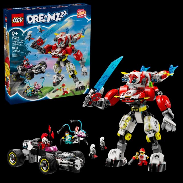 Cooper's Tiger Mech & Zero's Hot Rod Car - Image 2