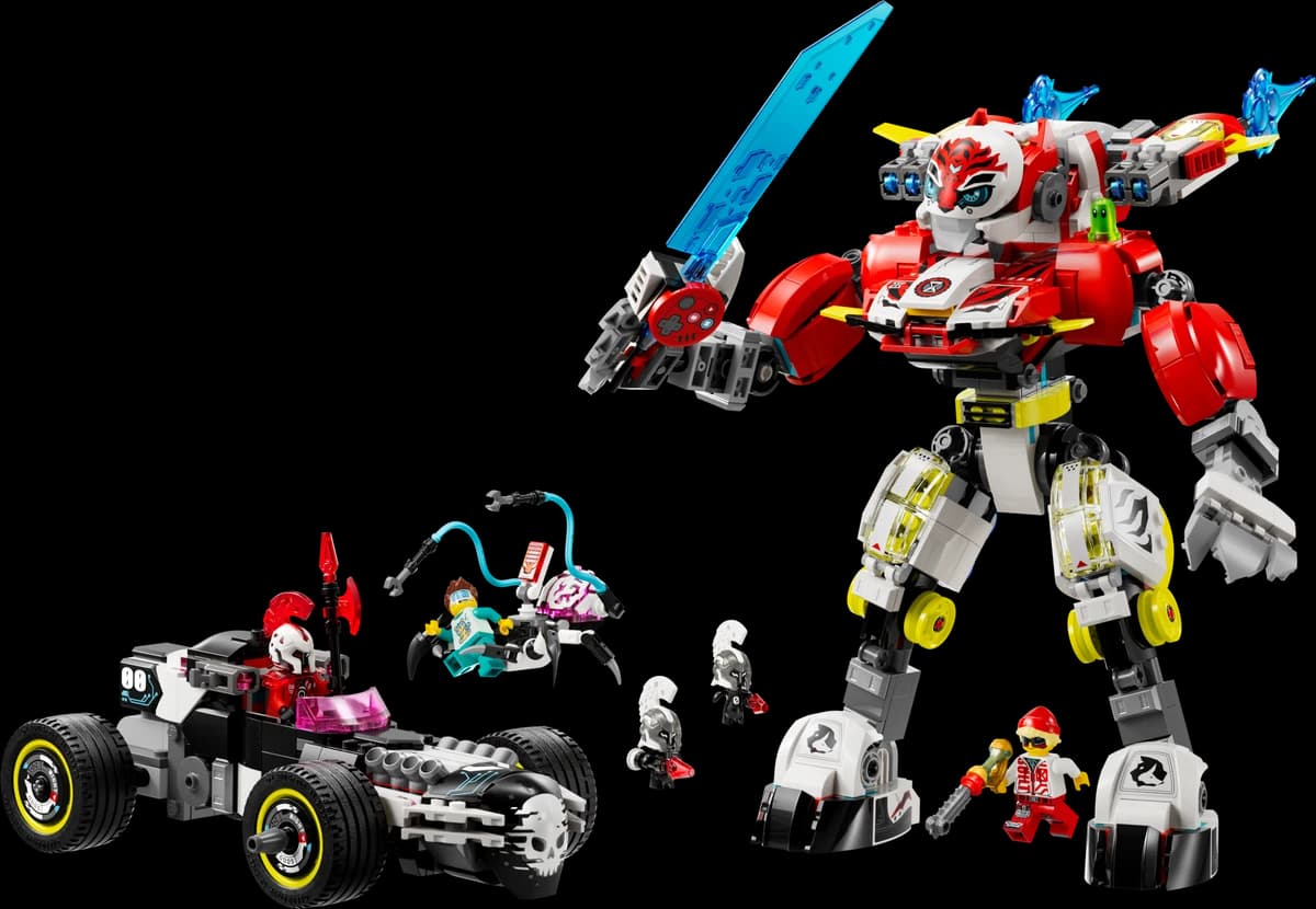Cooper's Tiger Mech & Zero's Hot Rod Car