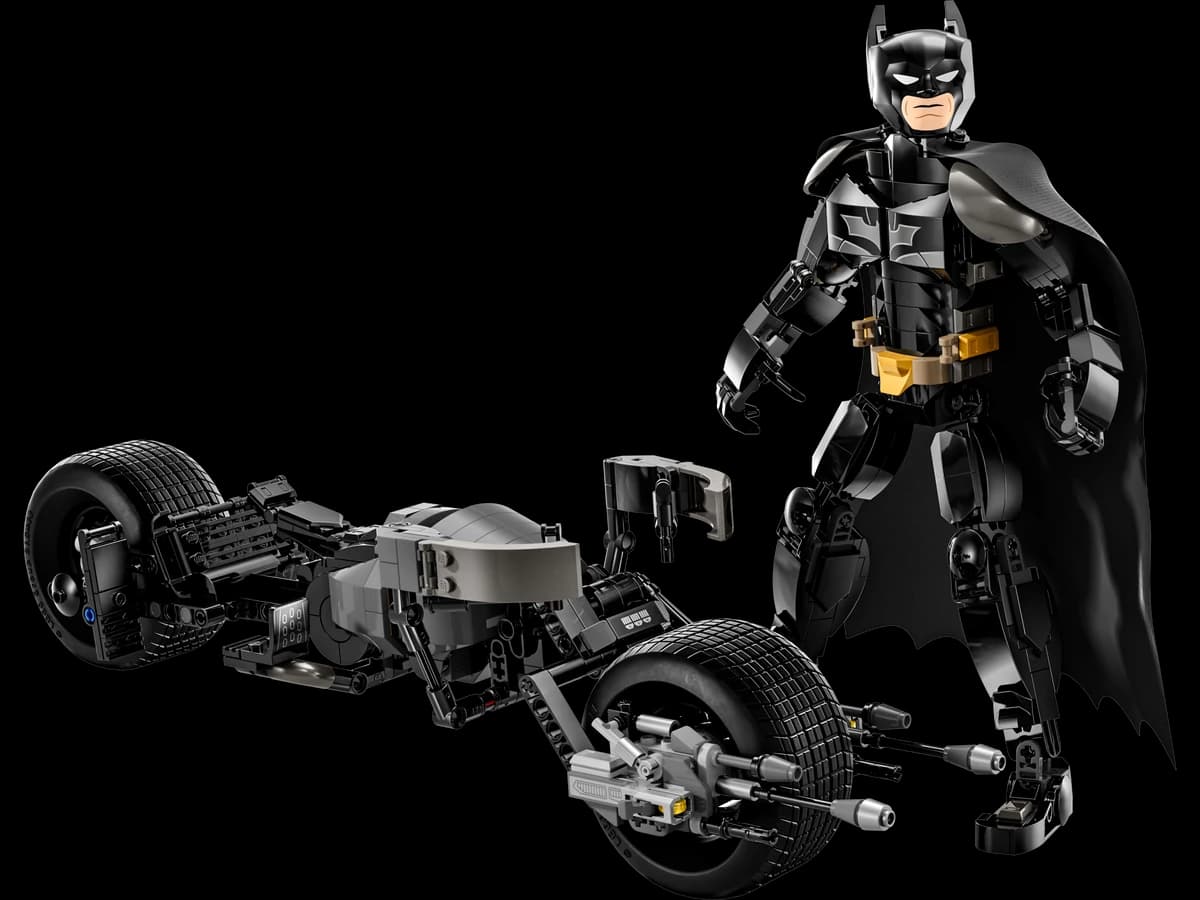 Batman™ Construction Figure and the Bat-Pod Bike