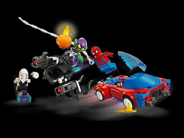 Spider-Man Race Car & Venom Green Goblin - Image 3