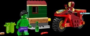 Iron Man with Bike and The Hulk