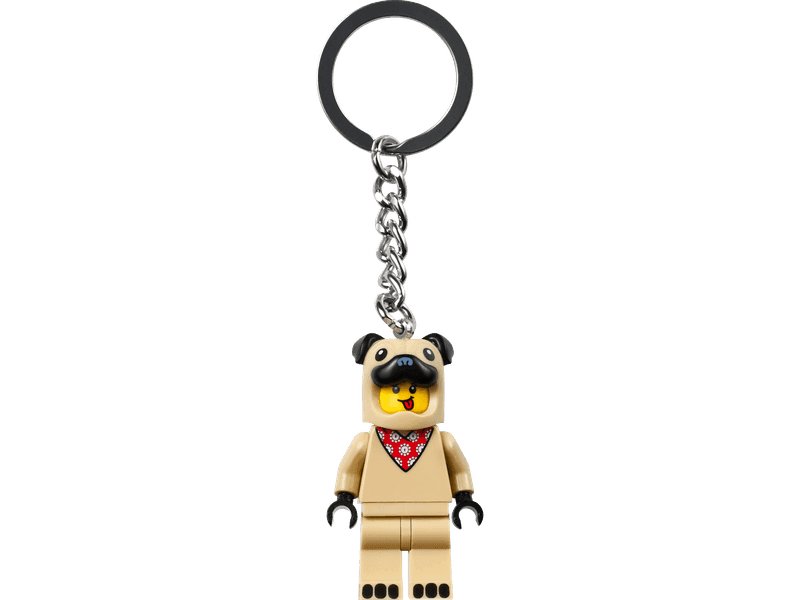 French Bull Dog Guy Keyring