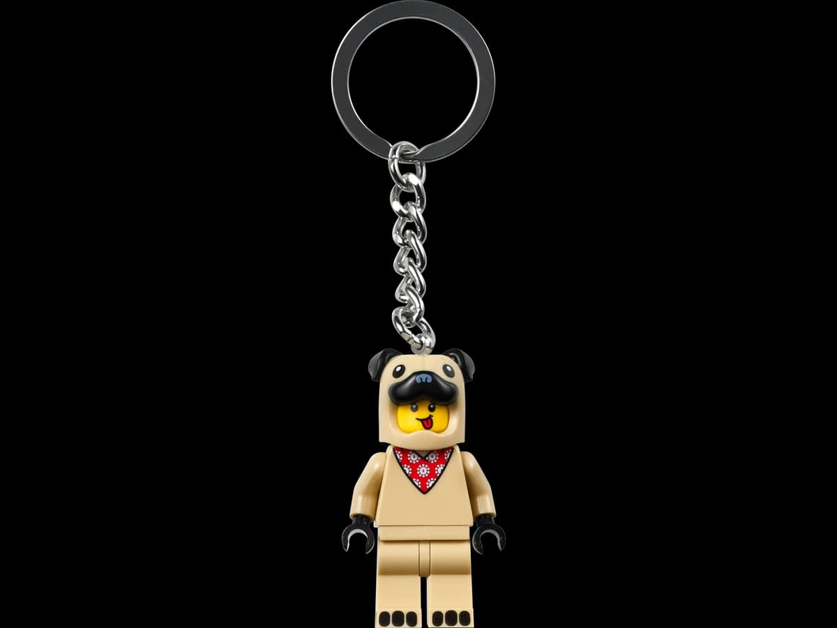 French Bull Dog Guy Keyring