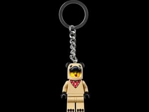 French Bull Dog Guy Keyring