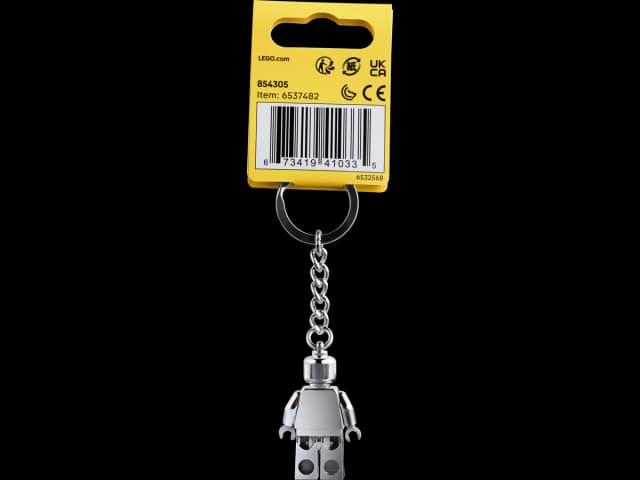 Silver Minifigure Key Chain - Image 2