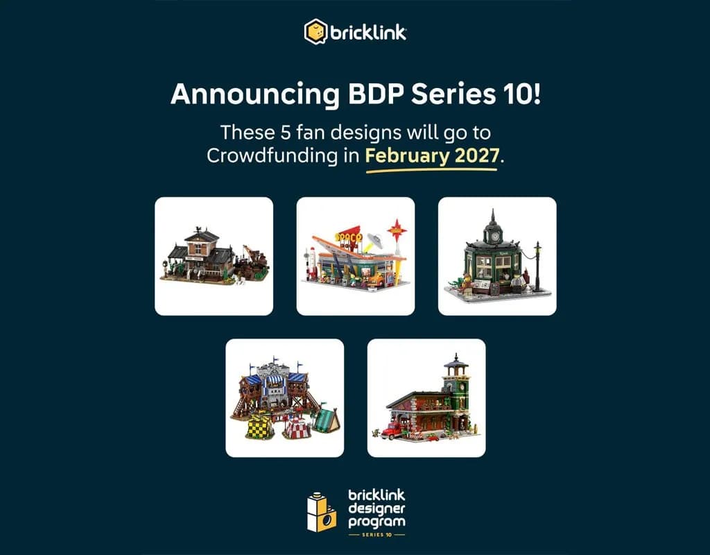 Featured image for article: BrickLink Designer Program Series 10 Finalists Revealed