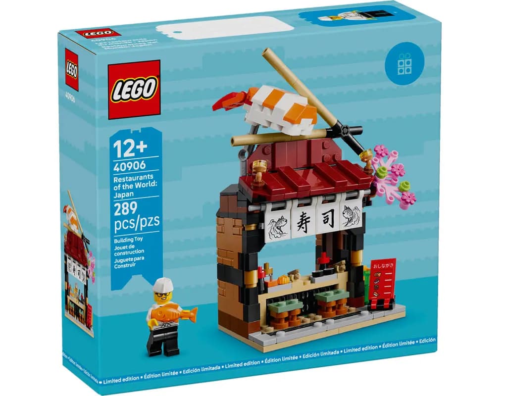 Featured image for article: LEGO's New Restaurants of the World Series Kicks Off with a Japanese Sushi Stand