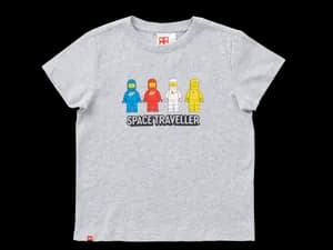 Short-Sleeve Space Traveler Kids T-Shirt – Gray Mélange
